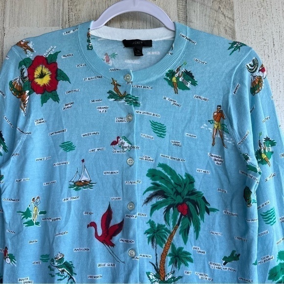 J. Crew Florida‎ Map Sweater Size Medium - Picture 8 of 16